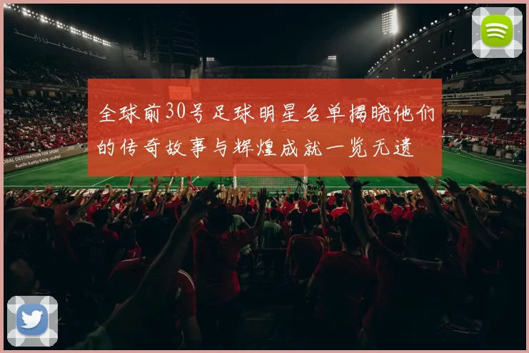 全球前30号足球明星名单揭晓他们的传奇故事与辉煌成就一览无遗