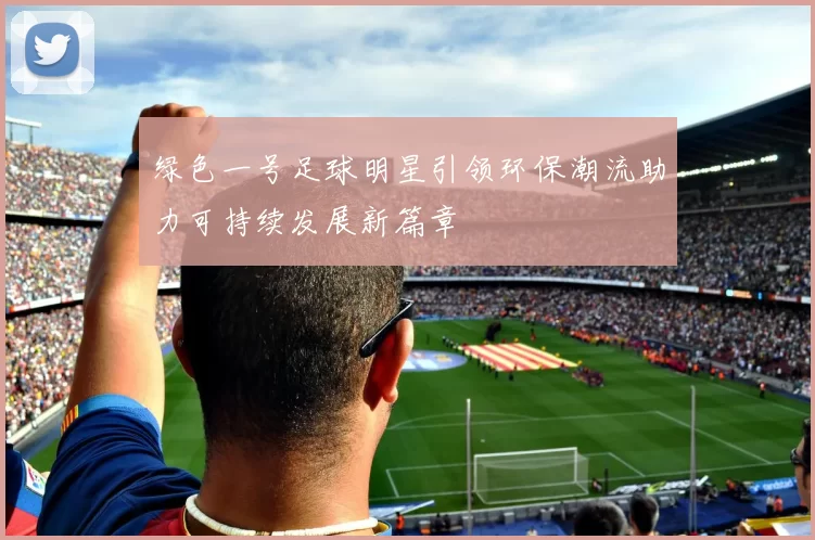 绿色一号足球明星引领环保潮流助力可持续发展新篇章